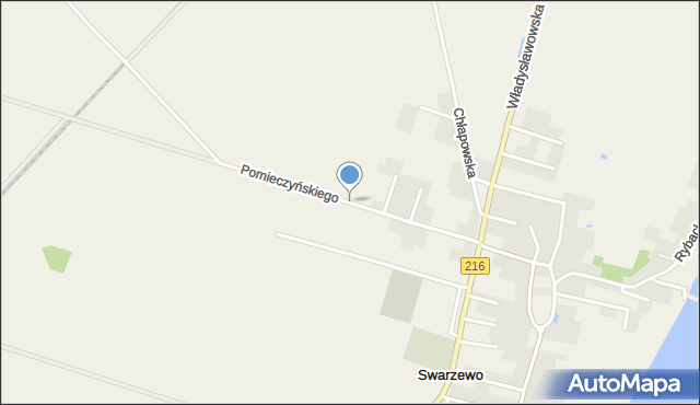 Swarzewo, Pomieczyńskiego Andrzeja, mapa Swarzewo