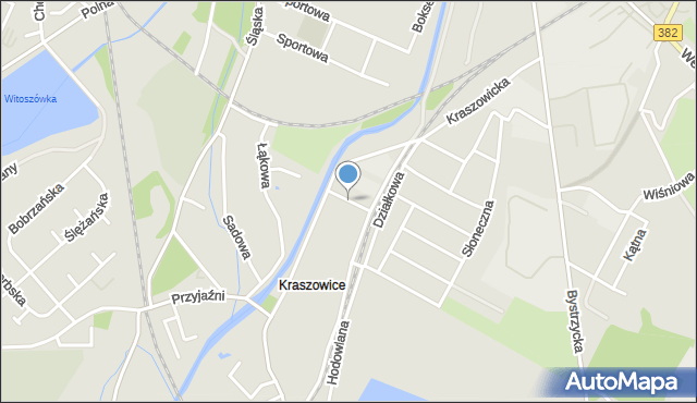 Świdnica, Poprzeczna, mapa Świdnicy