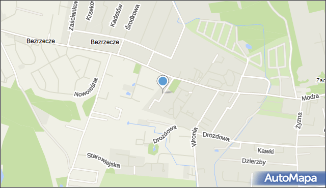 Szczecin, Poranna, mapa Szczecina