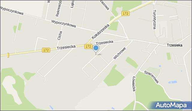 Szczecinek, Pogodna, mapa Szczecinek