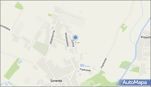 Szreńsk, Polna, mapa Szreńsk