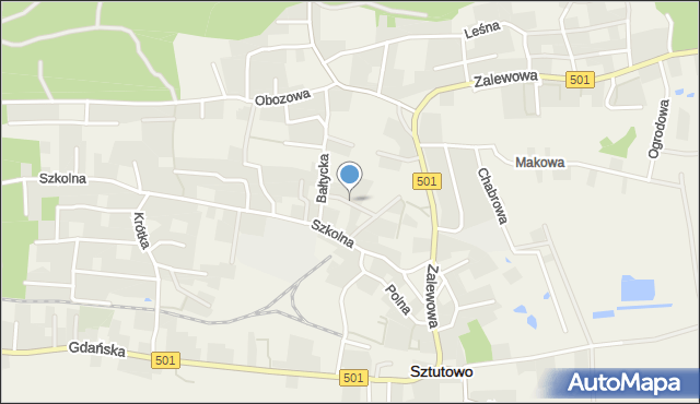 Sztutowo, Pogodna, mapa Sztutowo