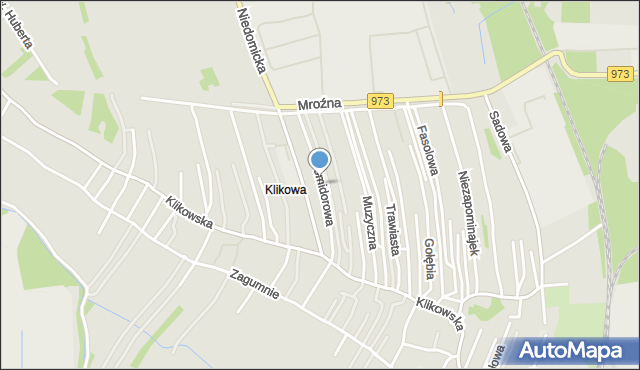 Tarnów, Pomidorowa, mapa Tarnów