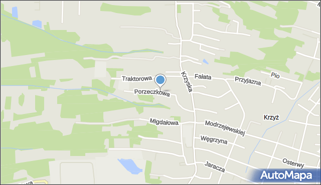 Tarnów, Porzeczkowa, mapa Tarnów