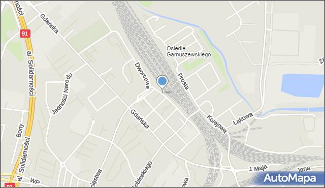 Tczew, Pomorska, mapa Tczew