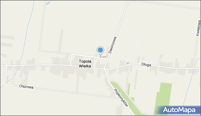 Topola Wielka, Północna, mapa Topola Wielka