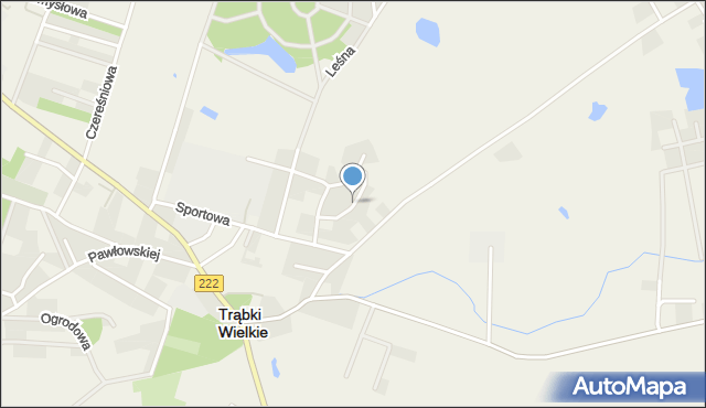 Trąbki Wielkie, Poziomkowa, mapa Trąbki Wielkie