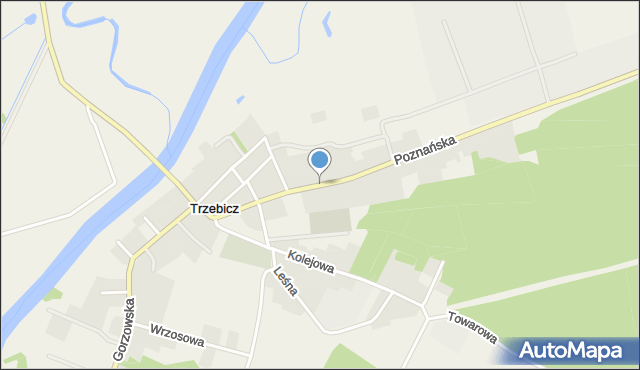 Trzebicz gmina Drezdenko, Poznańska, mapa Trzebicz gmina Drezdenko