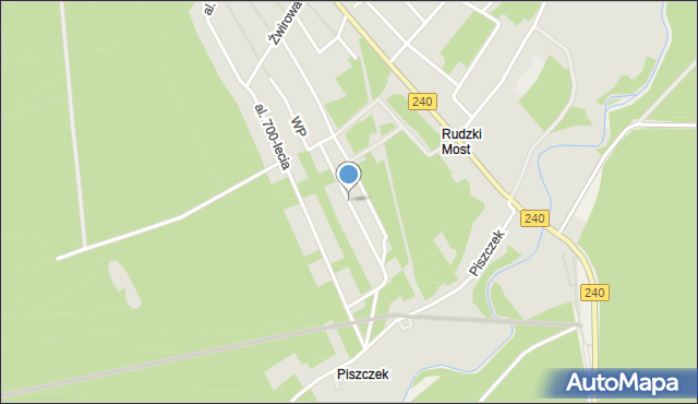 Tuchola, Pokoju Toruńskiego, mapa Tuchola