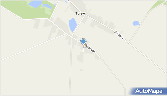Turew, Polna, mapa Turew
