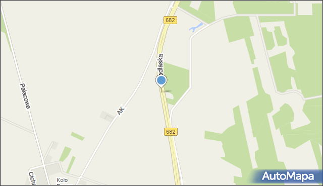 Turośń Dolna, Podlaska, mapa Turośń Dolna