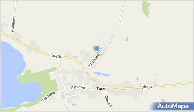 Turze gmina Tczew, Pocztowa, mapa Turze gmina Tczew