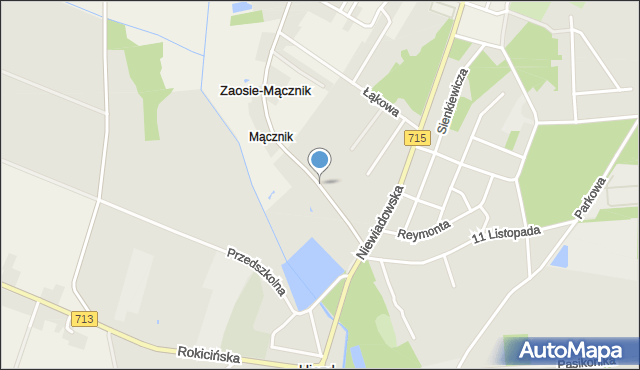 Ujazd powiat tomaszowski, Północna, mapa Ujazd powiat tomaszowski