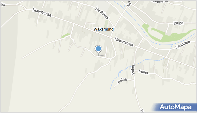 Waksmund, Podtatrzańska, mapa Waksmund