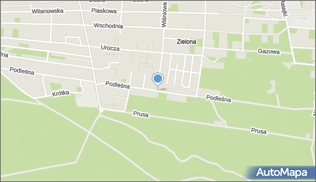Warszawa, Podleśna, mapa Warszawy