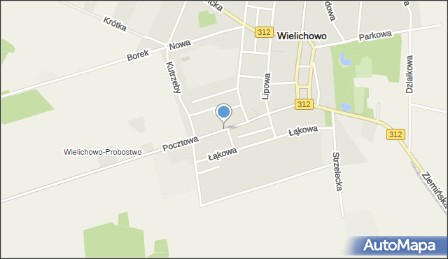 Wielichowo powiat grodziski, Pocztowa, mapa Wielichowo powiat grodziski