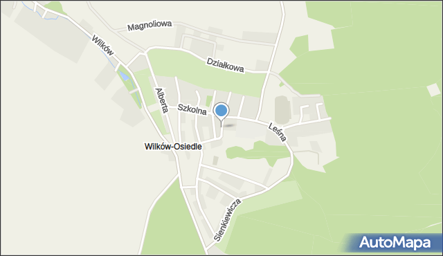 Wilków-Osiedle, Pocztowa, mapa Wilków-Osiedle