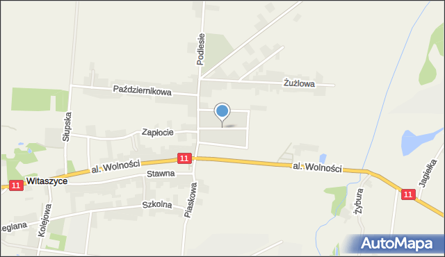 Witaszyce, Pogodna, mapa Witaszyce