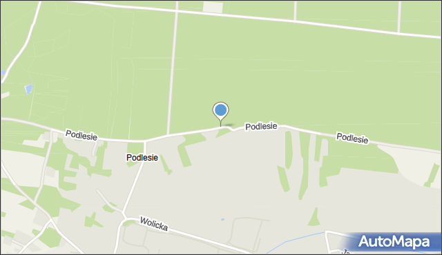 Wojnicz, Podlesie, mapa Wojnicz