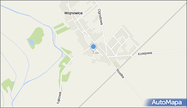 Wojnowice gmina Krzanowice, Polna, mapa Wojnowice gmina Krzanowice