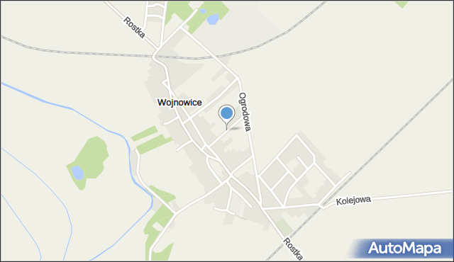 Wojnowice gmina Krzanowice, Poprzeczna, mapa Wojnowice gmina Krzanowice