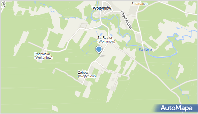 Wojtyniów, Podleśna, mapa Wojtyniów