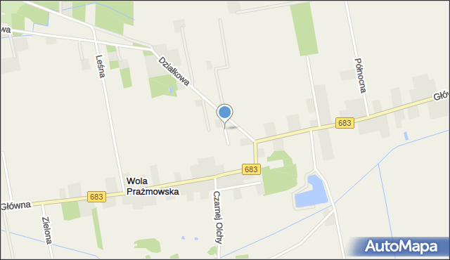 Wola Prażmowska, Pogodna, mapa Wola Prażmowska