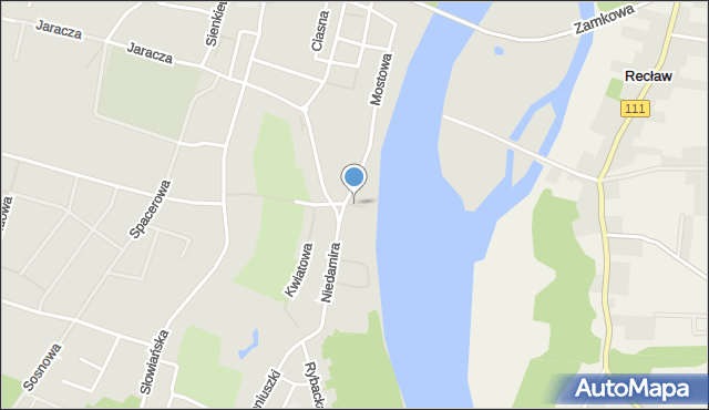 Wolin, Portowa, mapa Wolin