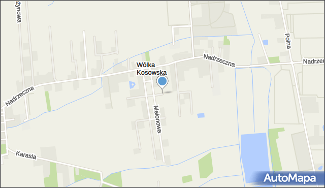 Wólka Kosowska, Pomarańczy, mapa Wólka Kosowska