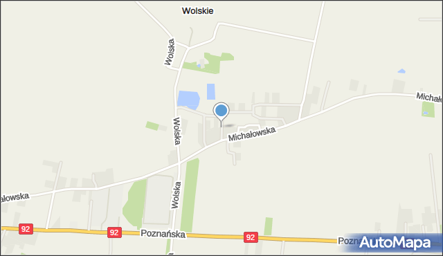 Wolskie, Poziomkowa, mapa Wolskie