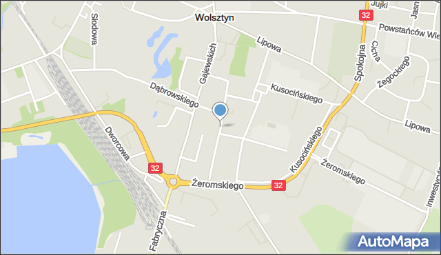 Wolsztyn, Polna, mapa Wolsztyn