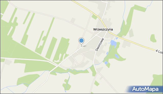 Wrzeszczyna, Polna, mapa Wrzeszczyna