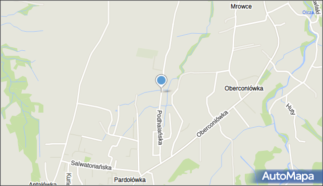 Zakopane, Podhalańska, mapa Zakopanego