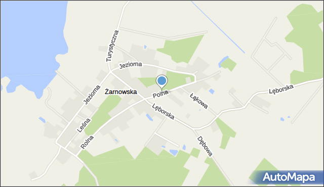 Żarnowska, Polna, mapa Żarnowska