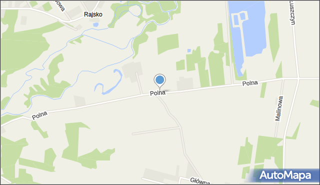 Zawada gmina Mstów, Polna, mapa Zawada gmina Mstów