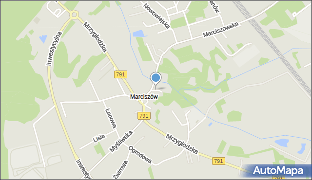 Zawiercie, Pogodna, mapa Zawiercie