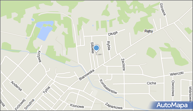 Zawiercie, Północna, mapa Zawiercie