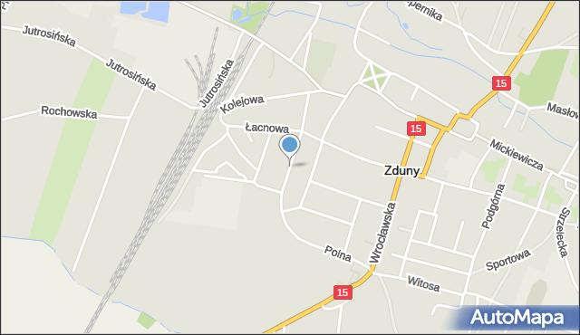 Zduny powiat krotoszyński, Polna, mapa Zduny powiat krotoszyński