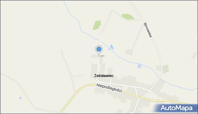Żelisławiec, Polna, mapa Żelisławiec
