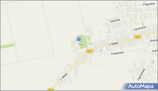 Zielona gmina Kuczbork-Osada, Polna, mapa Zielona gmina Kuczbork-Osada