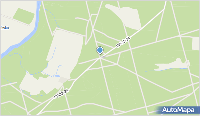 Złotów, PPOŻ-24, mapa Złotów