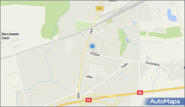 Barczewo, Prosta, mapa Barczewo