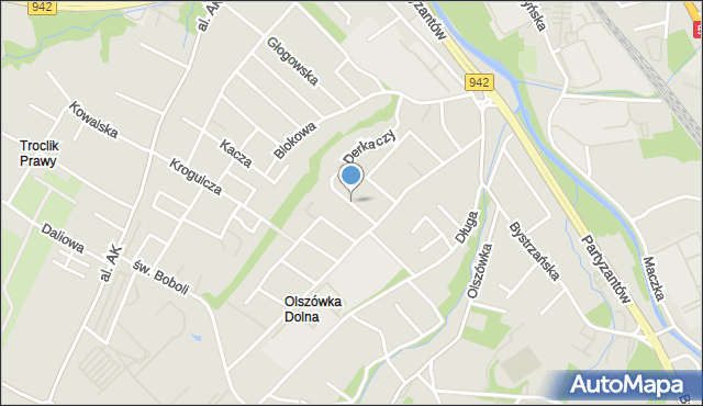 Bielsko-Biała, Przyjemna, mapa Bielsko-Białej