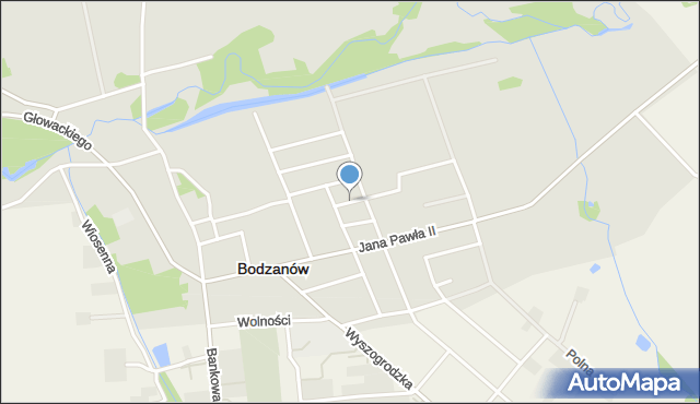 Bodzanów powiat płocki, Prusa Bolesława, mapa Bodzanów powiat płocki