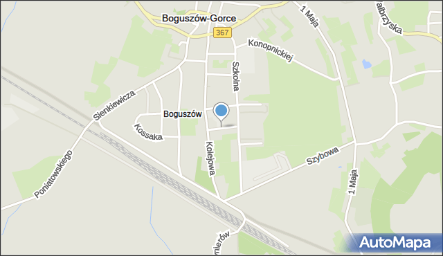 Boguszów-Gorce, Przerwy-Tetmajera Kazimierza, mapa Boguszów-Gorce