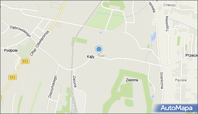 Brzeszcze, Przecieszyńska, mapa Brzeszcze