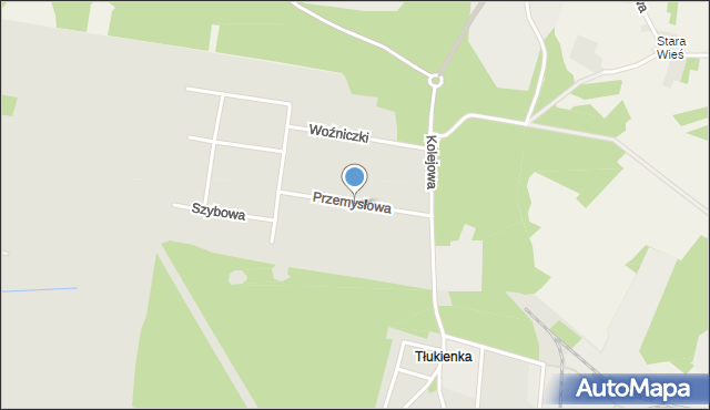 Bukowno powiat olkuski, Przemysłowa, mapa Bukowno powiat olkuski