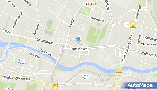 Bydgoszcz, Preissa Waldemara, ks., mapa Bydgoszczy