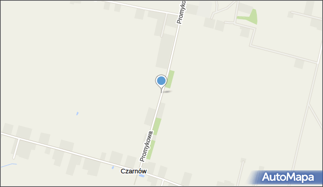 Czarnów gmina Leszno, Promykowa, mapa Czarnów gmina Leszno