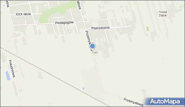 Dębe Wielkie, Przemysłowa, mapa Dębe Wielkie